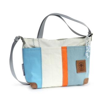 Handtasche klein " Deern Lütt " WEEL hellblau orange